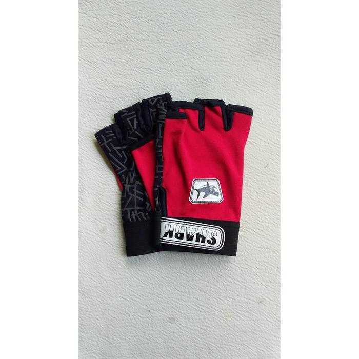 Gambar Sarung Tangan Gloves Pendek Murah Shark - Merah dari TriMedia Shop undefined Tokopedia