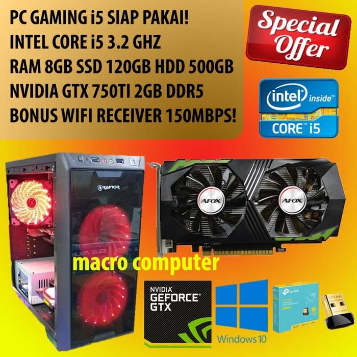 Jual PC GAMING/PC DESIGN i5 650 GTX 750TI 2GB|8GB