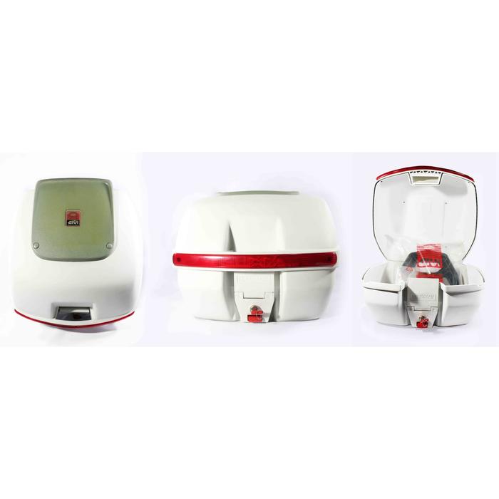 Gambar GIVI tempat penyimpanan barang di motor (Box motor) - 01. Putih Merah dari Multipro Candle Shop undefined Tokopedia
