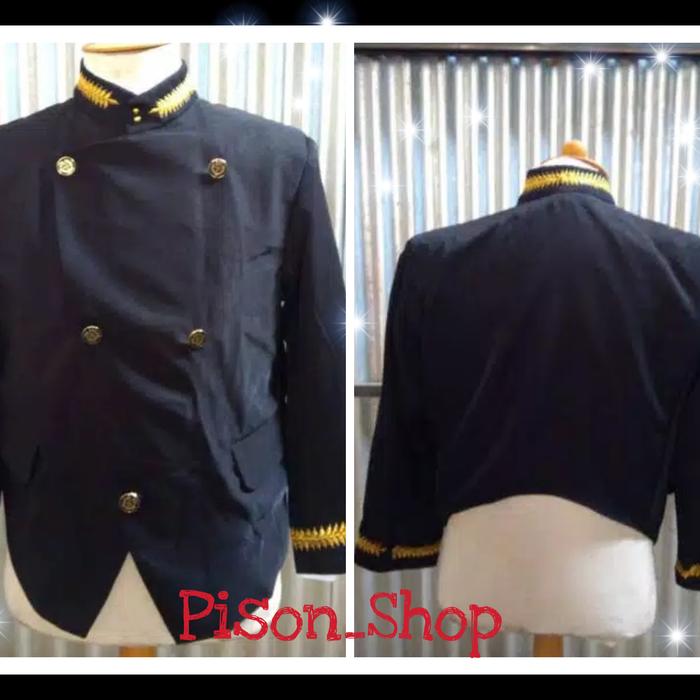 Gambar BAJU PRIA BESKAP SOLO BORDIR PAKAIAN COWOK ADAT JAWA TRADISIONAL - Hitam, M dari HANVESIESHOP undefined Tokopedia