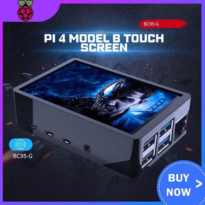 Gambar Raspberry Pi 4 B 3.5" inch LCD / Fan Case ABS Plastic Enclosure Box 4B - Case dari DI Electronics undefined Tokopedia