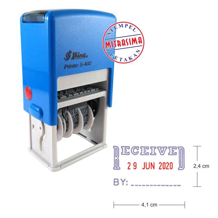 Gambar Stempel RECEIVED Warna Otomatis - Dengan Tanggal dari Mitrasima Stamp undefined Tokopedia