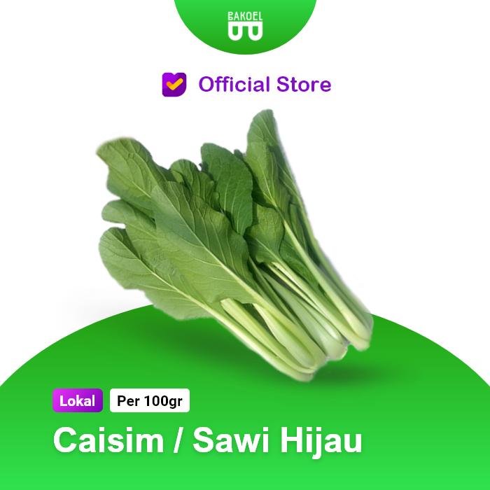 Jual Caisim / Sawi Hijau (harga 100gr) Jakarta Barat Bakoel Sayur