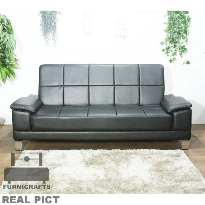 Gambar SOFA BED CHRYSLER, MULTI FUNGSI, MINIMALIS, MURAH DAN BERKUALITAS - Hitam dari Furnicrafts Store undefined Tokopedia