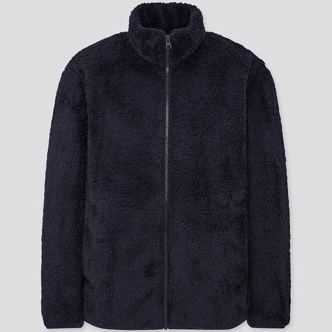 uniqlo fuzzy coat
