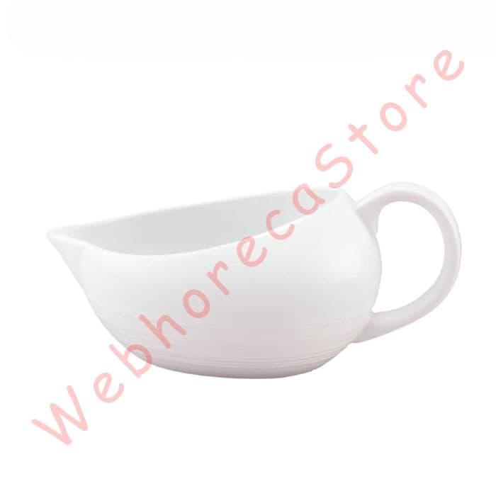 Gambar Blanc Gravy Boat Creamer 300ml GR/ Tempat Saos Krimer Keramik Garis dari Webhorecastore undefined Tokopedia
