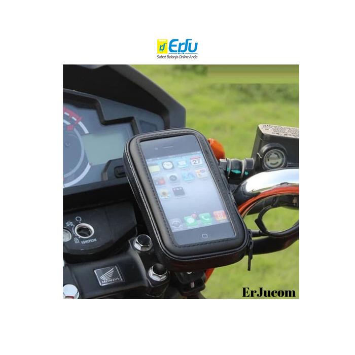 Gambar Holder HP Motor Smartphone Waterproof Up to 5.5 inch dari erjucom undefined Tokopedia