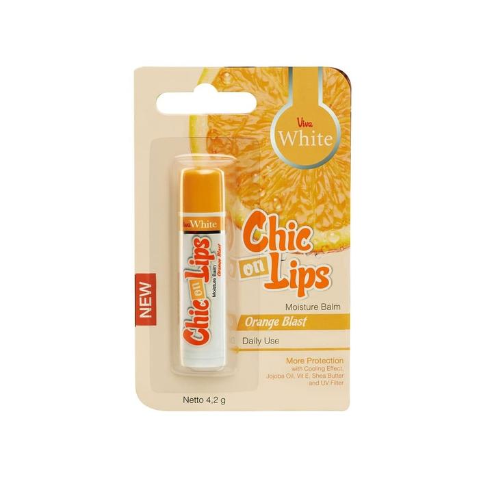 Gambar Viva White Moisture Balm Chic On Lips For Daily Use Orange Blast dari PKB Bogor undefined Tokopedia
