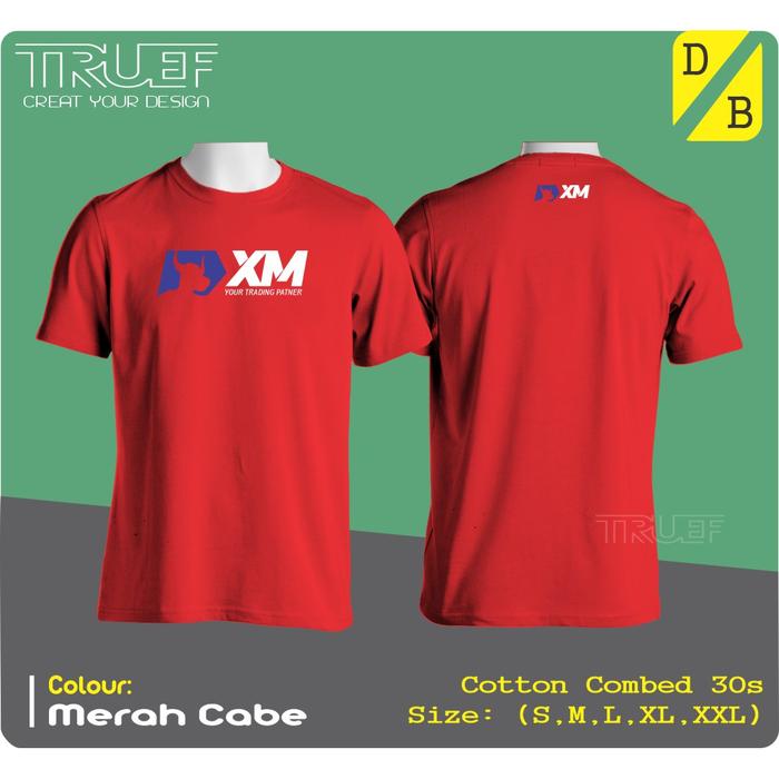 Gambar Kaos Distro Custom Trading Broker XM Trader - Merah, XL dari True-F Official undefined Tokopedia