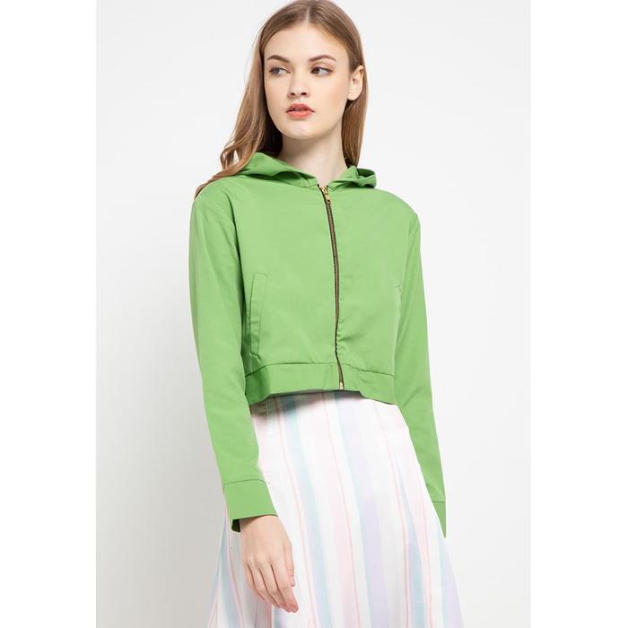 Gambar LLACES Clothing - Jacket Wanita - Crop Jacket - Tosca, L dari LLACES Clothing undefined Tokopedia