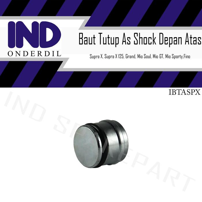Gambar Baut Tutup As Shock Depan Mio Sporty,J,M3,Smile/Soul GT/X-Ride/Fino dari IND Onderdil undefined Tokopedia