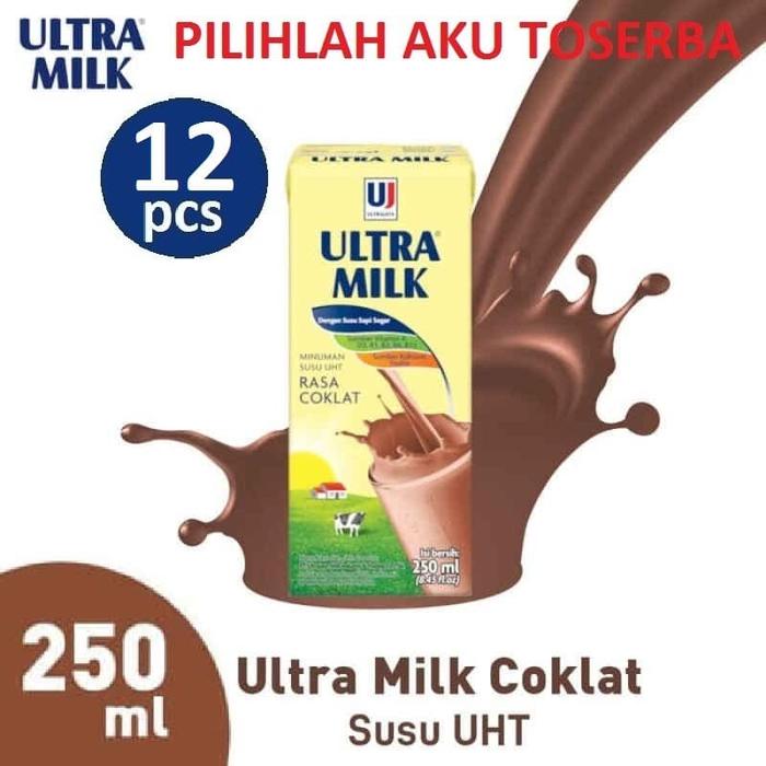 Gambar Susu Ultra Coklat (Cokelat) - 250 ml (1 PAKET ISI 12) dari Pilihlah Aku Toserba undefined Tokopedia