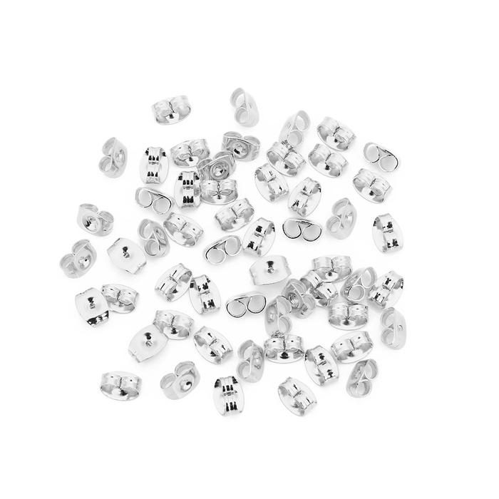 Gambar LRC Penutup Anting Earplug 10pcs (5 pasang) - Silver dari Toko Aksesoris Online undefined Tokopedia