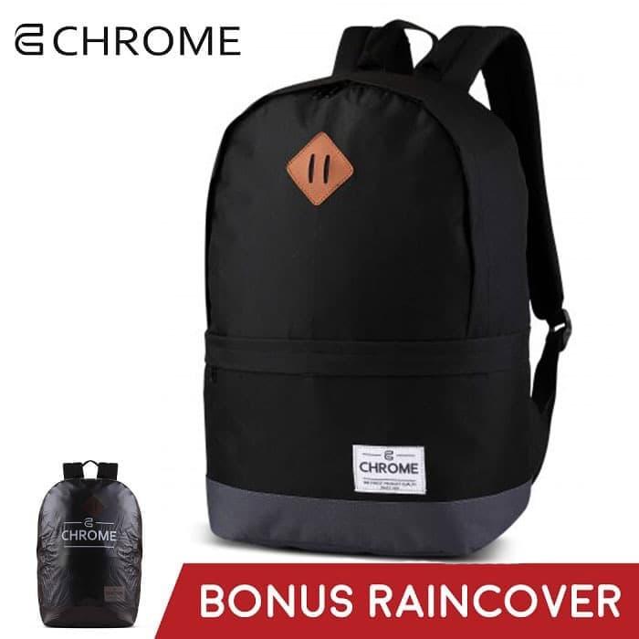 Gambar Tas Ransel Pria Backpack Chrome 04 Hitam dari chromebag undefined Tokopedia