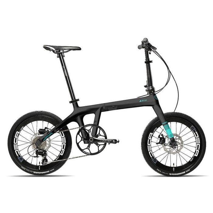 Gambar SEPEDA JAVA ARIA CARBON 18 SPEED 20" || SEPEDA LIPAT || FOLDING BIKE - Hitam Biru dari SUNCITY13 undefined Tokopedia