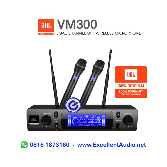 JBL VM-300 Dual Channel Professional Wireless Microphone (KARAOKE) (VM300)