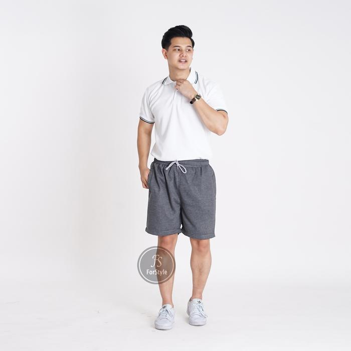 Gambar Celana Pendek Premium Pria Polos Santai Abu Misty - Abu-abu, 1 FIt S M dari ForStylezone undefined Tokopedia
