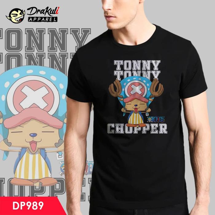 Gambar T Shirt DP989 - Tonny Tonny Chopper - Hitam, XL dari Drakuli Games Store undefined Tokopedia
