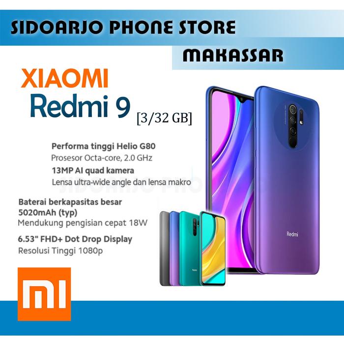 Jual Xiaomi Redmi 9 3 32 Gb Garansi Resmi Store Makassar Kota Makassar Sidoarjo Phone Store 