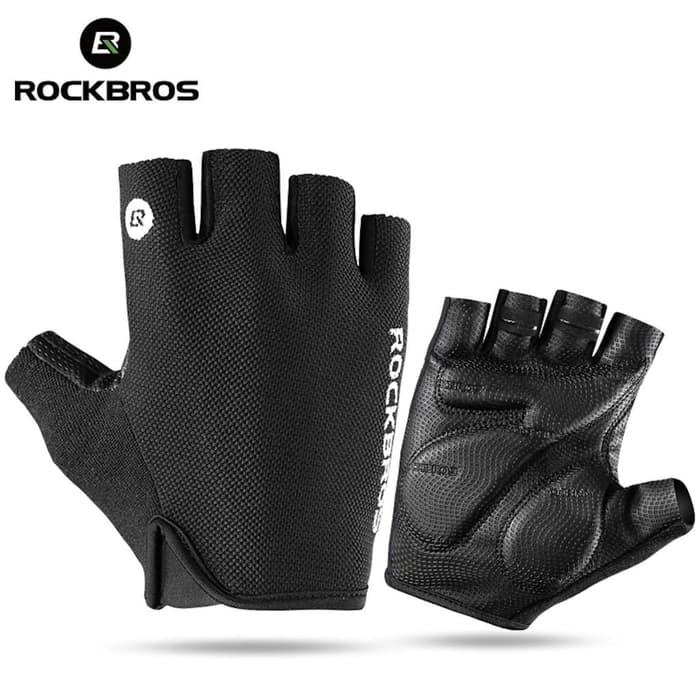 Gambar Rockbros Sarung Tangan Sepeda Olahraga Fitnes Gym Sport Gloves S106 - Hitam, L dari dbidzi undefined Tokopedia