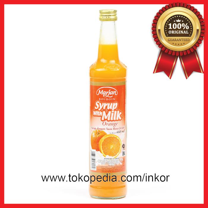 Gambar MARJAN BOUDOIN SYRUP WITH MILK ORANGE SIRUP SUSU RASA JERUK 460ML dari Inko. undefined Tokopedia