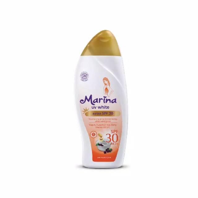 Gambar Marina HBL UV White Extra SPF 30 92ml & 185ml - 185ml dari Jajan Sehat Shop undefined Tokopedia
