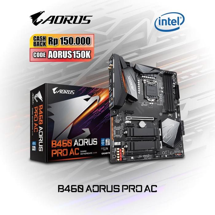 Gigabyte B460 Aorus Pro Ac Wifi Jual Motherboard Gigabyte B460