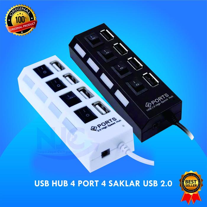 Gambar USB HUB SKALAR 4 PORT ON/OFF USB 2.0 dari Naga Jaya Computer undefined Tokopedia