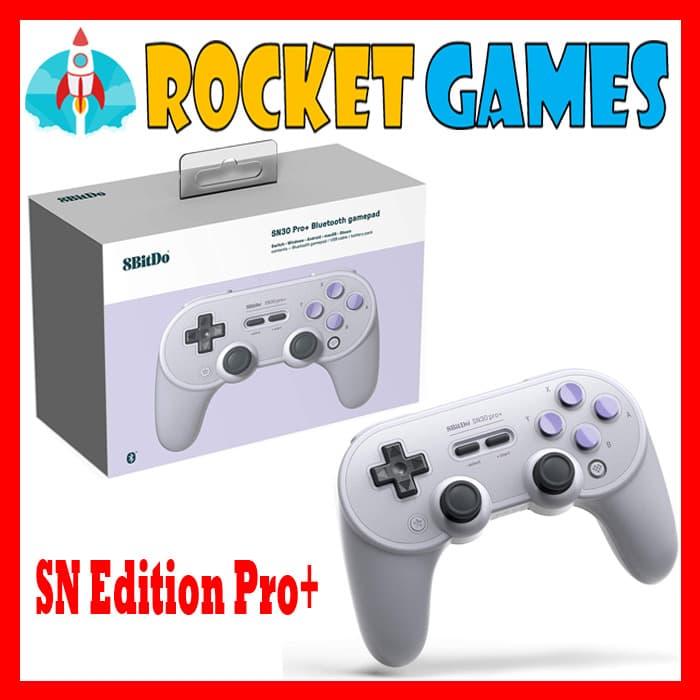 Gambar 8bitdo SN30 Pro+ Bluetooth Gamepad Switch Windows Android SN Edition dari Rocket Games undefined Tokopedia