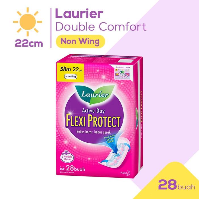 Gambar Laurier Active Day Flexi Protect 28s - Pembalut Non Wing 22cm dari KAO Indonesia undefined Tokopedia
