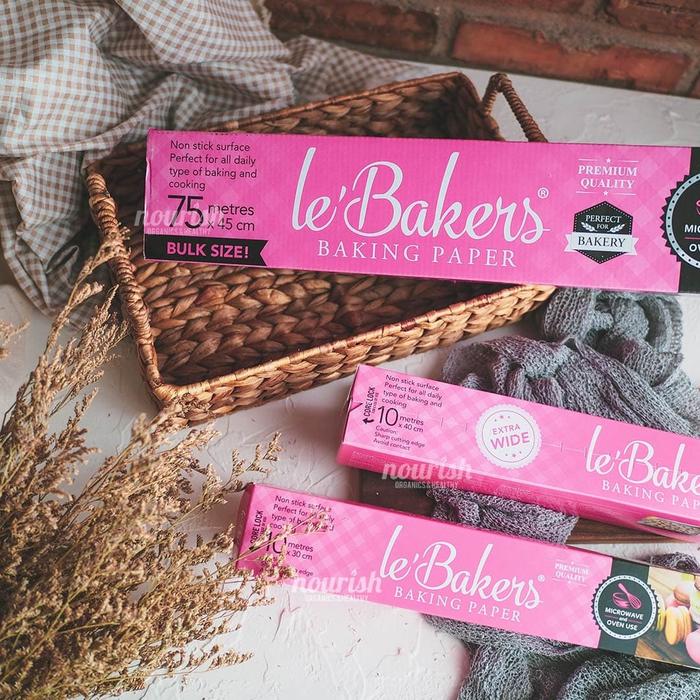 Gambar Le Bakers 45cm x 75m (Baking Paper Lebakers Parchment Kertas Baking) dari Nourish Indonesia undefined Tokopedia