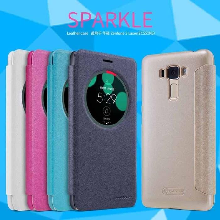 Gambar ASUS ZENFONE 3 LASER 5.5 ZC551KL NILLKIN SPARKLE LEATHER HARD CASE ORI dari Best Accesories Hp undefined Tokopedia