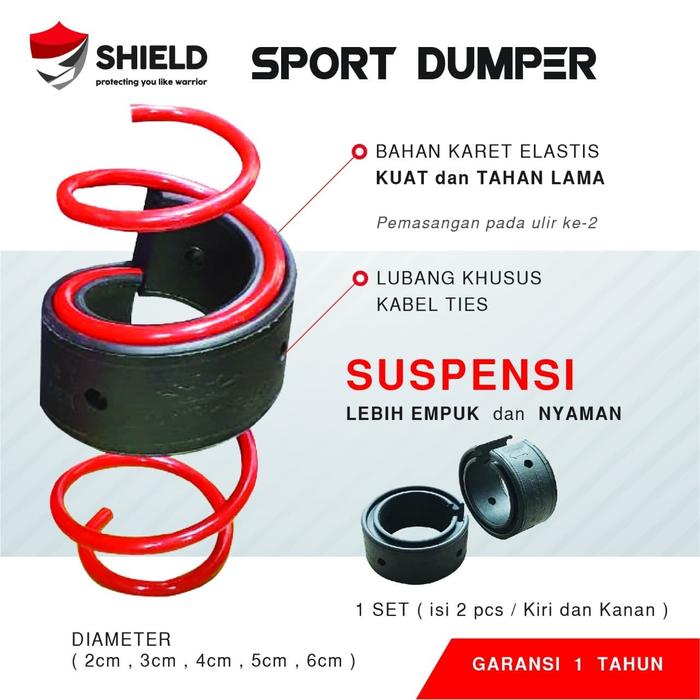 Gambar Sport Damper Sigra Spring Buffer Karet Peredam Guncangan Mobil - Bagian Depan dari TDC Variasi undefined Tokopedia