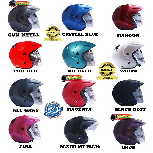 Gambar INK CX 22 SOLID ORIGINAL HELM HALF FACE CEWEK COWOK TERBARU / JUAL KYT - M dari aldohelm2 undefined Tokopedia