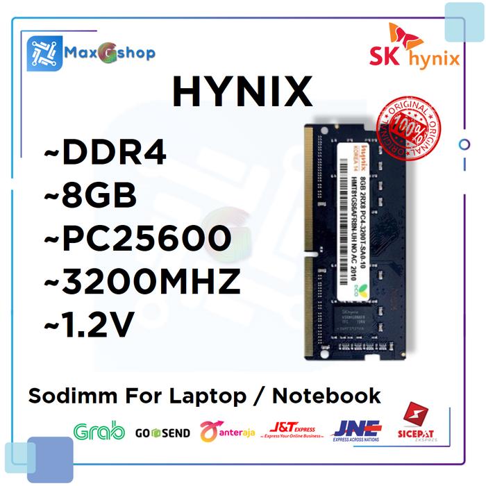 Jual RAM LAPTOP HYNIX DDR4 8GB PC25600 3200Mhz SODIMM MEMORY