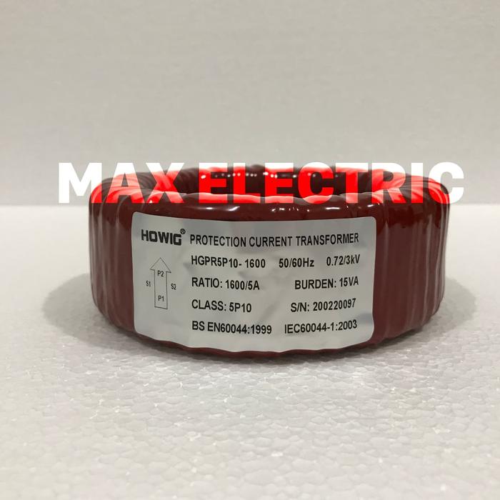 Jual HGPR5P10-1600 CT Protection HOWIG (Rasio 1600/5A) Burden 15VA ...