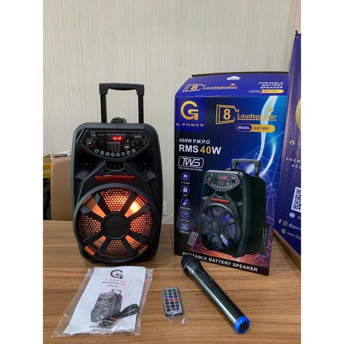 Speaker Portable G-Power GST 881 8 Inch 