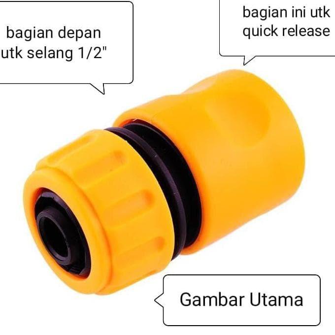 Gambar Quick Release Konektor Klik Selang 1per2 Tab Connector Selang Setengah dari Kami Murah undefined Tokopedia