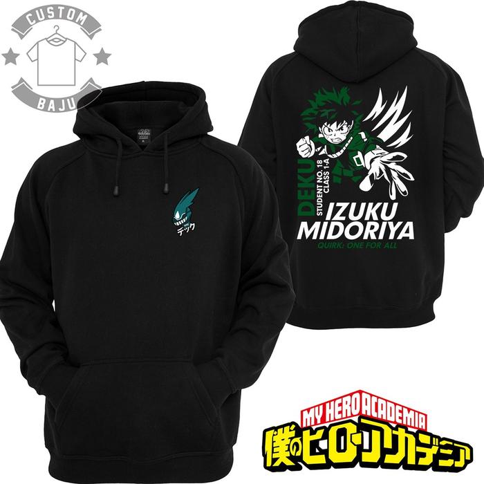 Jual Sweater Hoodie Deku One For All Anime Boku No Hero My Hero