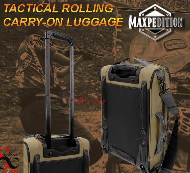 Jual TACTICAL ROLLING CARRY-ON LUGGAGE 
