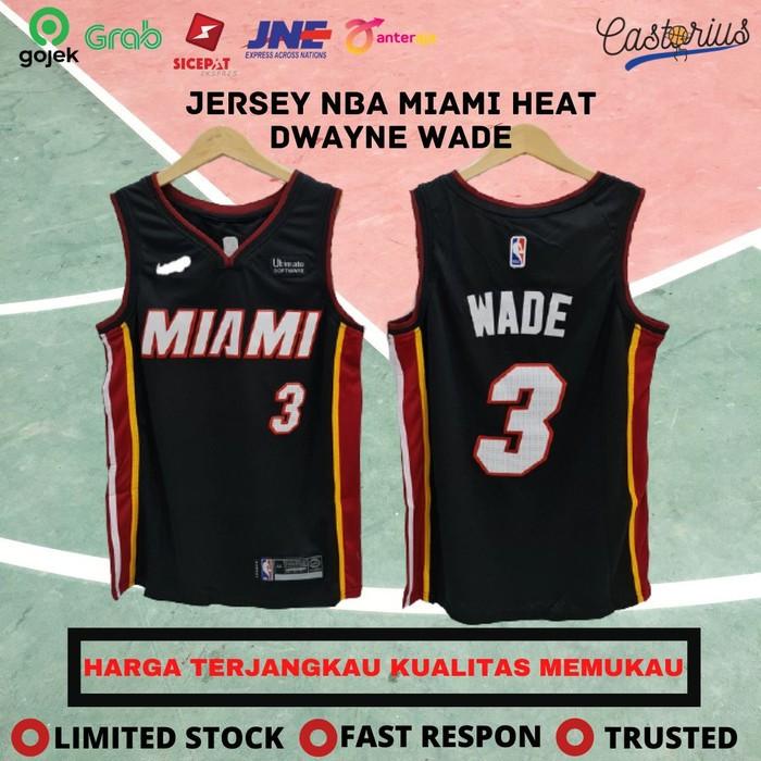 Jual JERSEY BASKET NBA DWAYNE WADE BAJU BASKET NBA SWINGMAN MIAMI