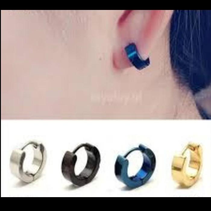 Gambar ANTING PRIA COWOK TINDIK TITANIUM STAINLESS COWO PIERCING PREMIUM A7 - SILVER dari TheStoreIDAcc undefined Tokopedia