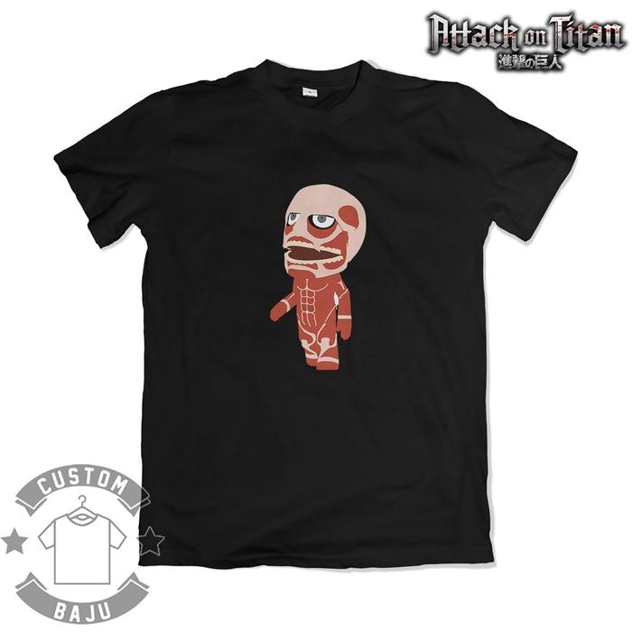 Gambar Kaos Chibi Colossal Titan Anime Attack On Titan Shingeki no Kyojin 173 - Hitam, 3 dari origins by custombaju undefined Tokopedia