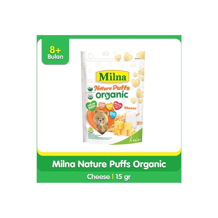 Gambar MILNA Nature Puff Organic 15gr (ada 3 varian) cemilan MPASI - CHEESE dari nawshopmpasi undefined Tokopedia