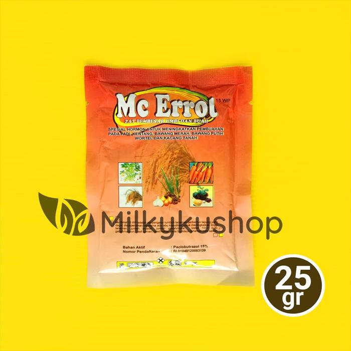 Gambar MC ERROL 15 WP 25 GRAM SACHET ZPT PEMBESAR UMBI dari milkykushop_NEW undefined Tokopedia