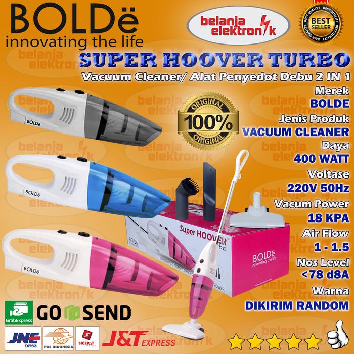 Gambar BOLDE SUPER HOOVER TURBO VACUUM CLEANER 2 IN 1 / ALAT SEDOT DEBU dari Belanja Elektronik undefined Tokopedia