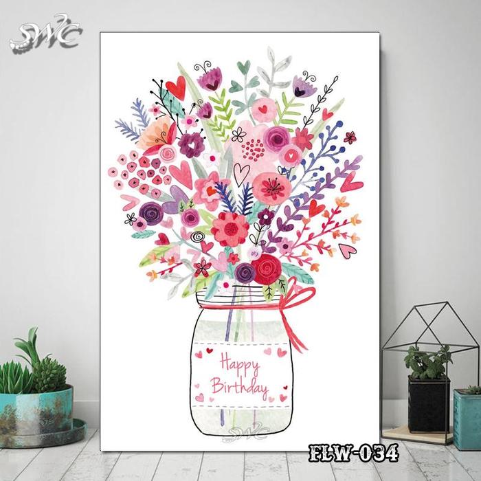 Gambar Hiasan Dinding Poster Kayu Quotes Flora Bunga Home Decor Rumah A0349 - Multi Warna dari juragannya dekor undefined Tokopedia