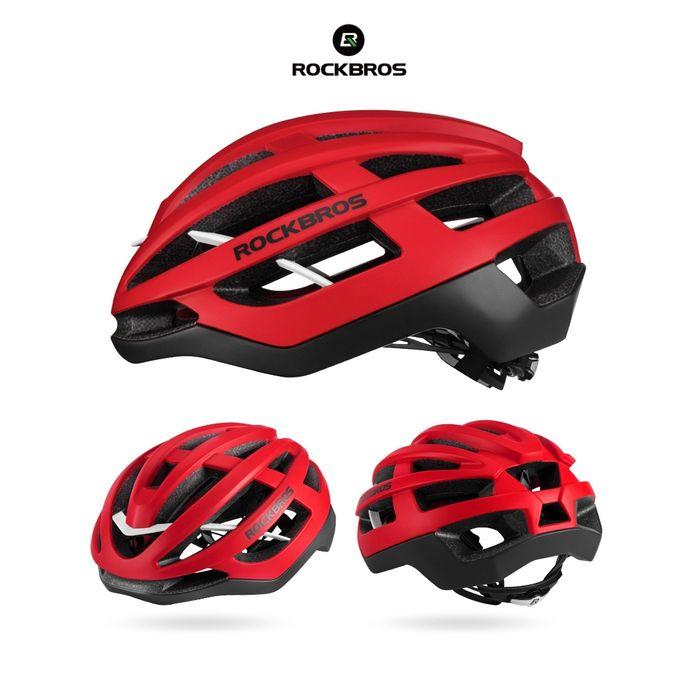Gambar ROCKBROS HC-58 Road Bike Ultralight Helmet - Helm Sepeda - RED - L dari Rockbros Indonesia undefined Tokopedia