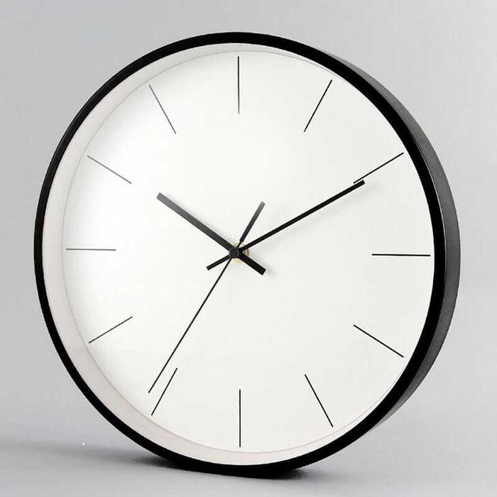 Gambar Jam Dinding Bulat Silent Movement Model Modern Metal - H6589 - Hitam dari Netermart undefined Tokopedia