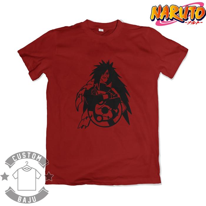 Gambar Kaos Madara Uchiha Anime Naruto 245 - Maroon, S dari origins by custombaju undefined Tokopedia